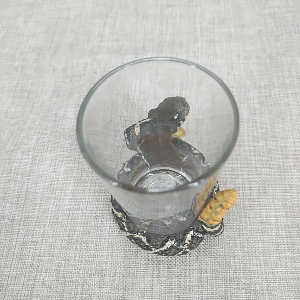 Rattlesnake Shot Glass 3 3/4